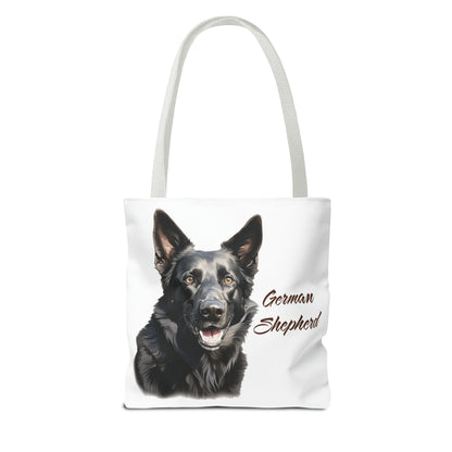 Black German Shepherd Tote Bag