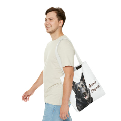 Black German Shepherd Tote Bag