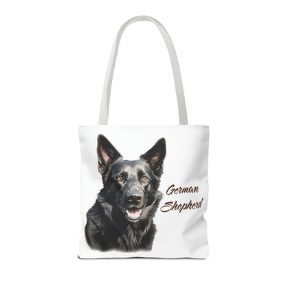 Black German Shepherd Tote Bag