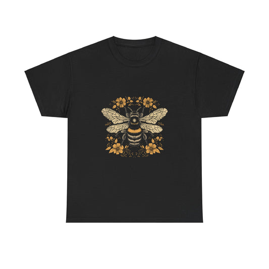 Bee and Flower T-Shirt: Nature-Inspired Apparel for Eco-Conscious Shoppers