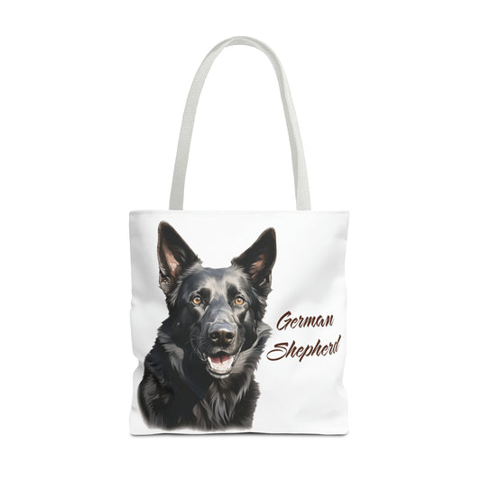 Black German Shepherd Tote Bag