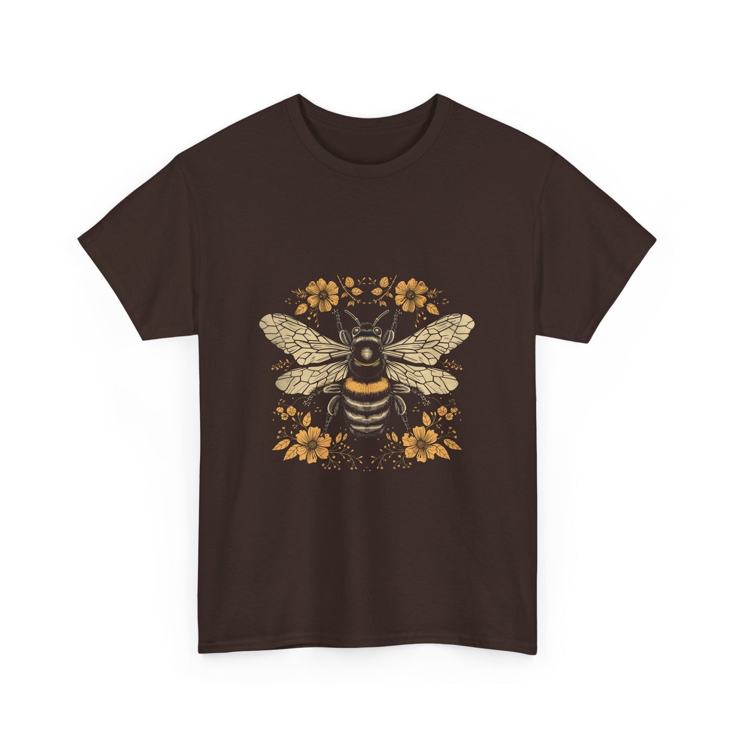 Bee and Flower T-Shirt: Nature-Inspired Apparel for Eco-Conscious Shoppers