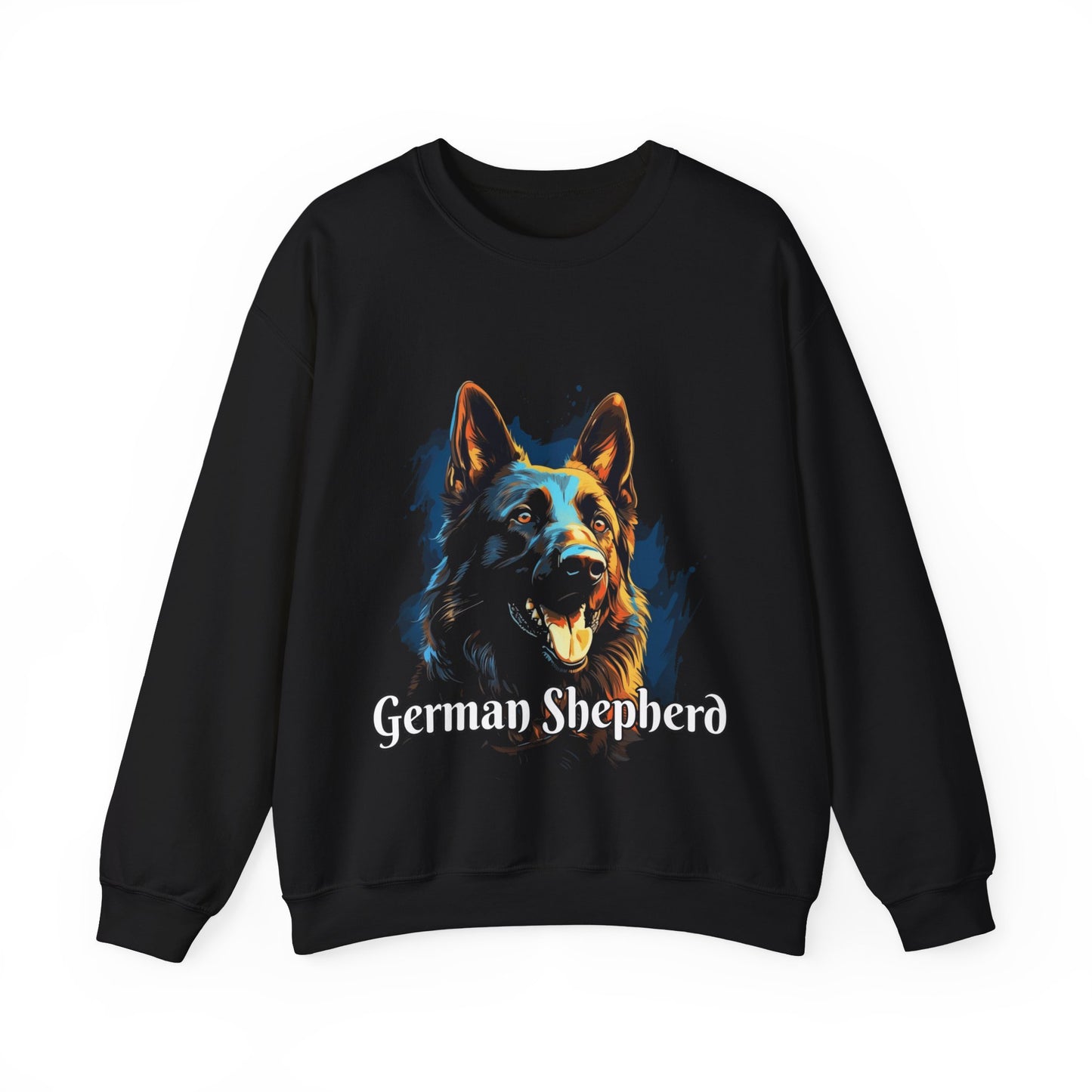 Black German Shepherd on a Black Sweatshirt