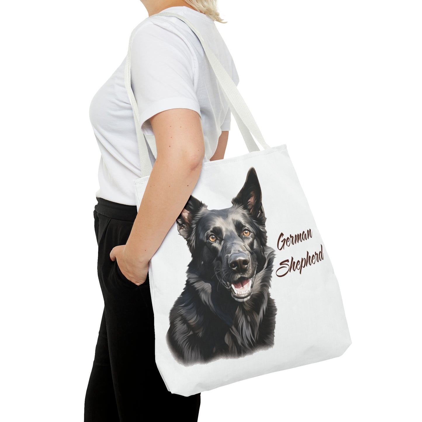 Black German Shepherd Tote Bag