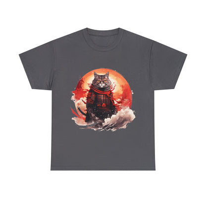 Samurai Cat Watercolor style T-Shirt