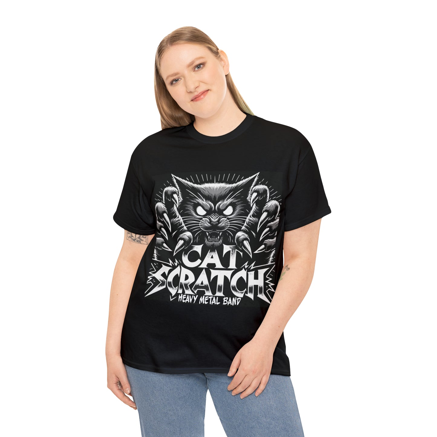 Cat Scratch Heavy Metal Band T-shirt