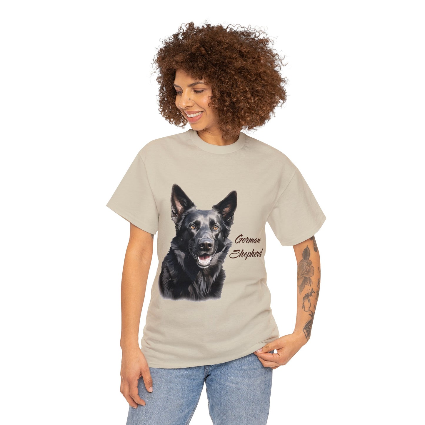 Black German Shepherd Dog T-Shirt