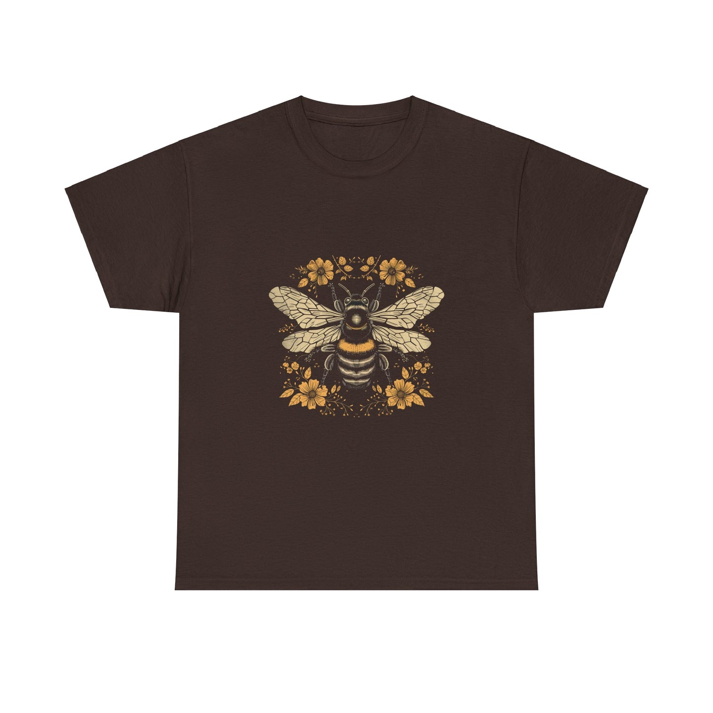 Bee and Flower T-Shirt: Nature-Inspired Apparel for Eco-Conscious Shoppers