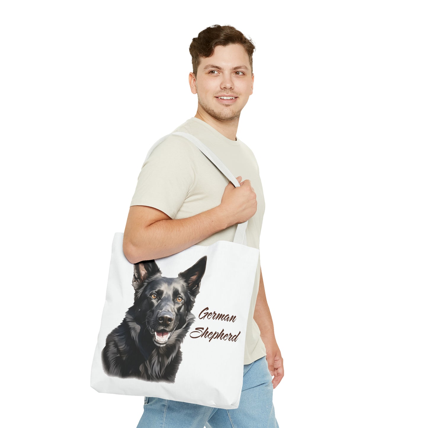 Black German Shepherd Tote Bag