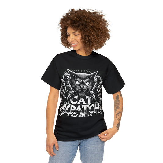 Cat Scratch Heavy Metal Band T-shirt