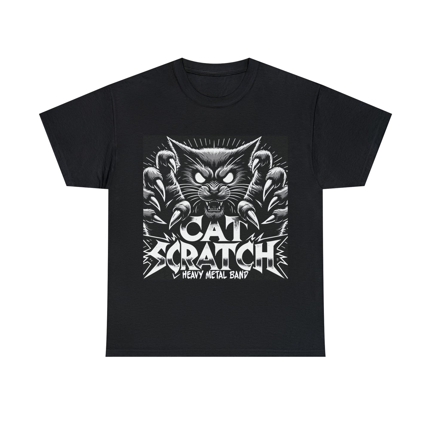 Cat Scratch Heavy Metal Band T-shirt